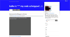 Desktop Screenshot of blog.koller.it
